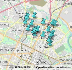 Mappa Via Marchese Visconti, 10147 Torino TO, Italia (1.2105)