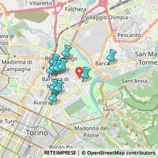 Mappa Via Giovanni Cravero, 10154 Torino TO, Italia (1.44091)