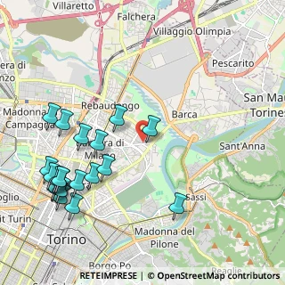 Mappa Via Giovanni Cravero, 10154 Torino TO, Italia (2.562)