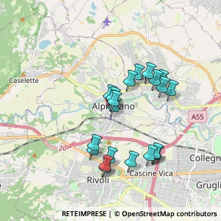 Mappa Via Brigate Partigiane, 10091 Alpignano TO, Italia (1.7355)