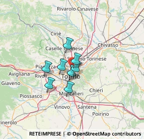 Mappa Via Châtillon, 10155 Torino TO, Italia (14.90727)