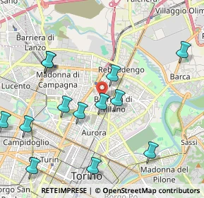 Mappa Via Châtillon, 10155 Torino TO, Italia (2.36769)