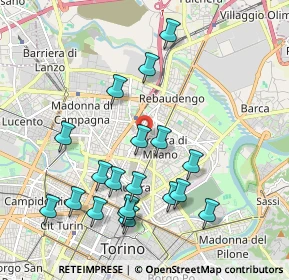 Mappa Via Châtillon, 10155 Torino TO, Italia (2.08316)