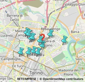 Mappa Via Châtillon, 10155 Torino TO, Italia (1.41833)