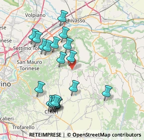 Mappa Via L. Rovasenda, 10090 Sciolze TO, Italia (7.9155)