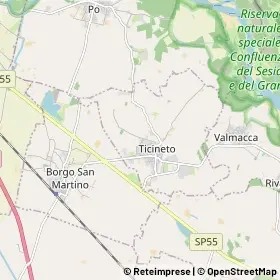 Mappa Ticineto