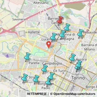 Mappa Via Giosuè Borsi, 10143 Torino TO, Italia (2.59143)