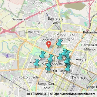 Mappa Via Giosuè Borsi, 10143 Torino TO, Italia (1.82167)