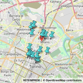 Mappa Via Sesia, 10155 Torino TO, Italia (1.554)