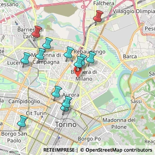 Mappa Via Sesia, 10155 Torino TO, Italia (2.08231)