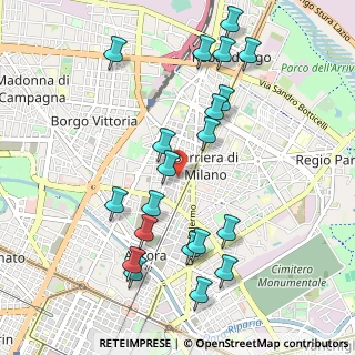 Mappa Via Sesia, 10155 Torino TO, Italia (1.091)