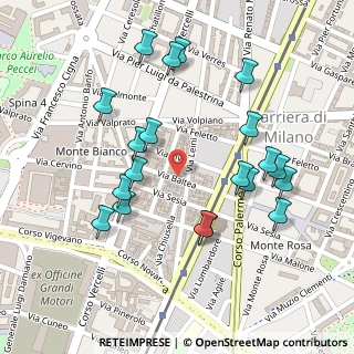 Mappa Via Sesia, 10155 Torino TO, Italia (0.252)
