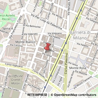 Mappa Via Sesia, 11, 10155 Torino, Torino (Piemonte)