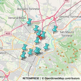 Mappa Via Sesia, 10155 Torino TO, Italia (3.15846)