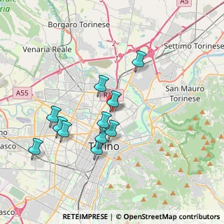 Mappa Via Sesia, 10155 Torino TO, Italia (3.46818)