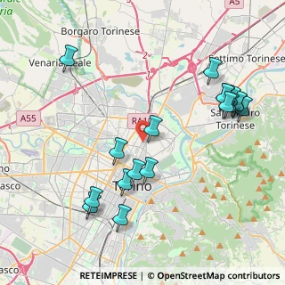Mappa Via Sesia, 10155 Torino TO, Italia (4.62056)