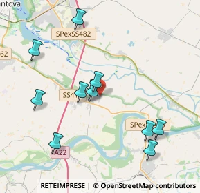 Mappa Via Pennello, 46031 Bagnolo San Vito MN, Italia (3.97909)