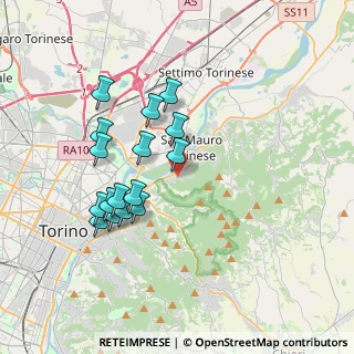 Mappa Via Canua, 10099 San Mauro Torinese TO, Italia (3.41875)