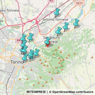 Mappa Via Canua, 10099 San Mauro Torinese TO, Italia (4.10357)