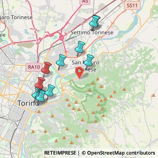 Mappa Via Canua, 10099 San Mauro Torinese TO, Italia (4.17091)