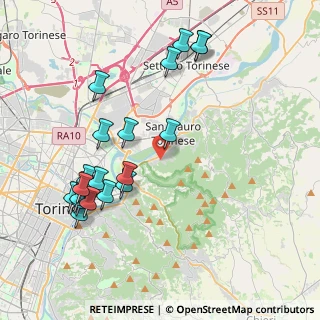 Mappa Via Canua, 10099 San Mauro Torinese TO, Italia (4.425)