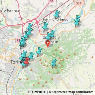Mappa Via Canua, 10099 San Mauro Torinese TO, Italia (4.38053)