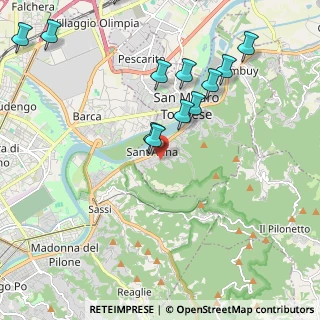 Mappa Via Canua, 10099 San Mauro Torinese TO, Italia (2.49077)