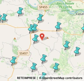 Mappa SP 34, 15020 Moncalvo AT (6.058)
