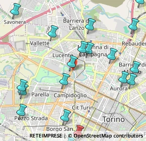 Mappa Via Pianezza, 10100 Torino TO, Italia (2.843)