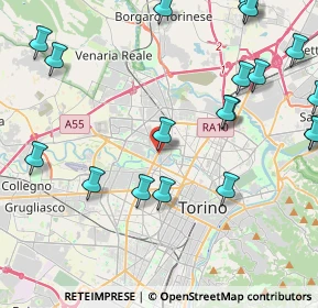 Mappa Via Pianezza, 10100 Torino TO, Italia (5.5545)