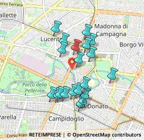 Mappa Via Pianezza, 10100 Torino TO, Italia (0.7885)