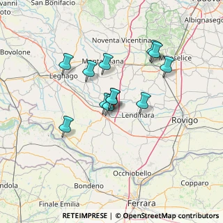 Mappa Via Martiri di Villamarzana, 45021 Badia Polesine RO, Italia (11.05)