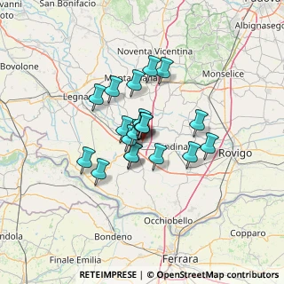 Mappa Via Martiri di Villamarzana, 45021 Badia Polesine RO, Italia (9.0145)