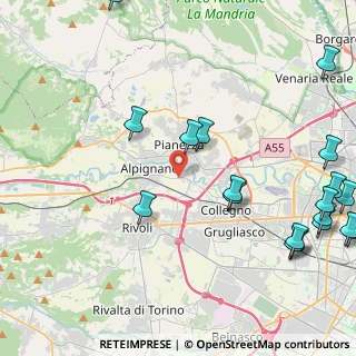 Mappa Via Collegno, 10091 Alpignano TO, Italia (6.179)