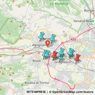 Mappa Via Collegno, 10091 Alpignano TO, Italia (3.05455)