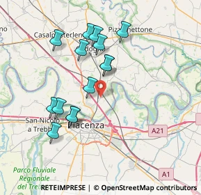 Mappa Via San Francesco, 26865 San Rocco al Porto LO, Italia (6.97714)