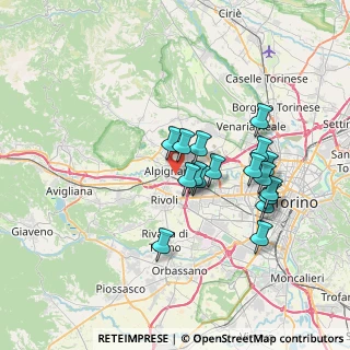 Mappa Strada Bibiana, 10091 Alpignano TO, Italia (6.23118)