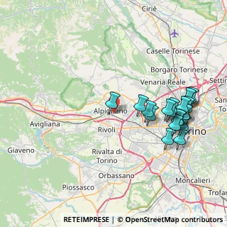 Mappa Strada Bibiana, 10091 Alpignano TO, Italia (8.739)