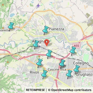 Mappa Strada Bibiana, 10091 Alpignano TO, Italia (2.45273)