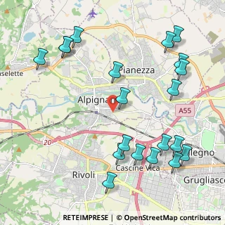 Mappa Strada Bibiana, 10091 Alpignano TO, Italia (2.5655)