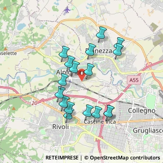 Mappa Strada Bibiana, 10091 Alpignano TO, Italia (1.75118)