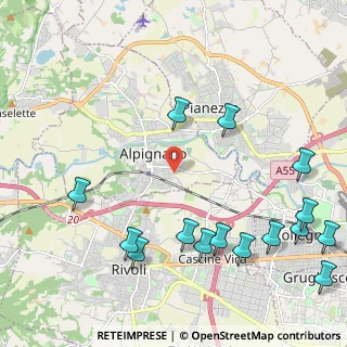 Mappa Strada Bibiana, 10091 Alpignano TO, Italia (2.79667)