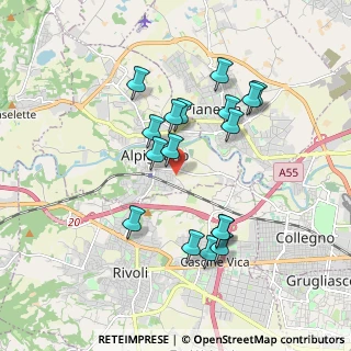 Mappa Strada Bibiana, 10091 Alpignano TO, Italia (1.71765)