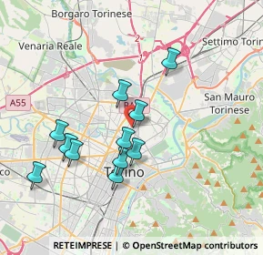Mappa Via Courmayeur, 10155 Torino TO, Italia (3.36182)