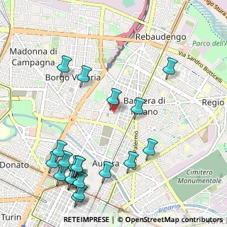 Mappa Via Courmayeur, 10155 Torino TO, Italia (1.3495)