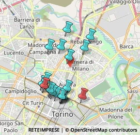 Mappa Via Courmayeur, 10155 Torino TO, Italia (1.7825)