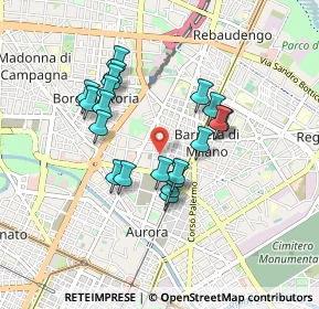Mappa Via Courmayeur, 10155 Torino TO, Italia (0.755)