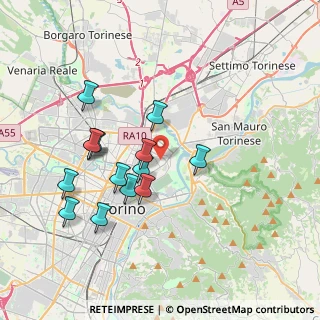Mappa Via Luigi Pietracqua, 10154 Torino TO, Italia (3.525)