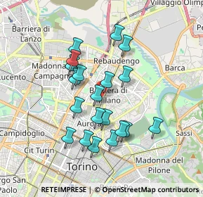 Mappa Via Baltea, 10154 Torino TO, Italia (1.581)