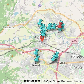 Mappa Via Nestore Delù, 10091 Alpignano TO, Italia (1.6645)